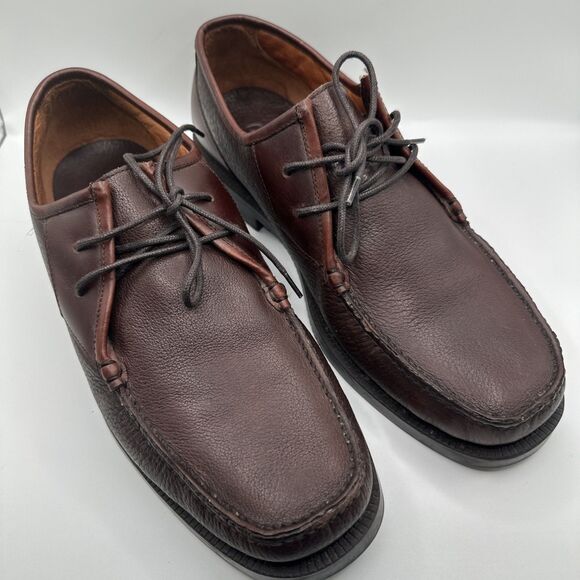 Cabela’s Sz 13 Austin Brown Leather Lace up shoes - Picture 3 of 8